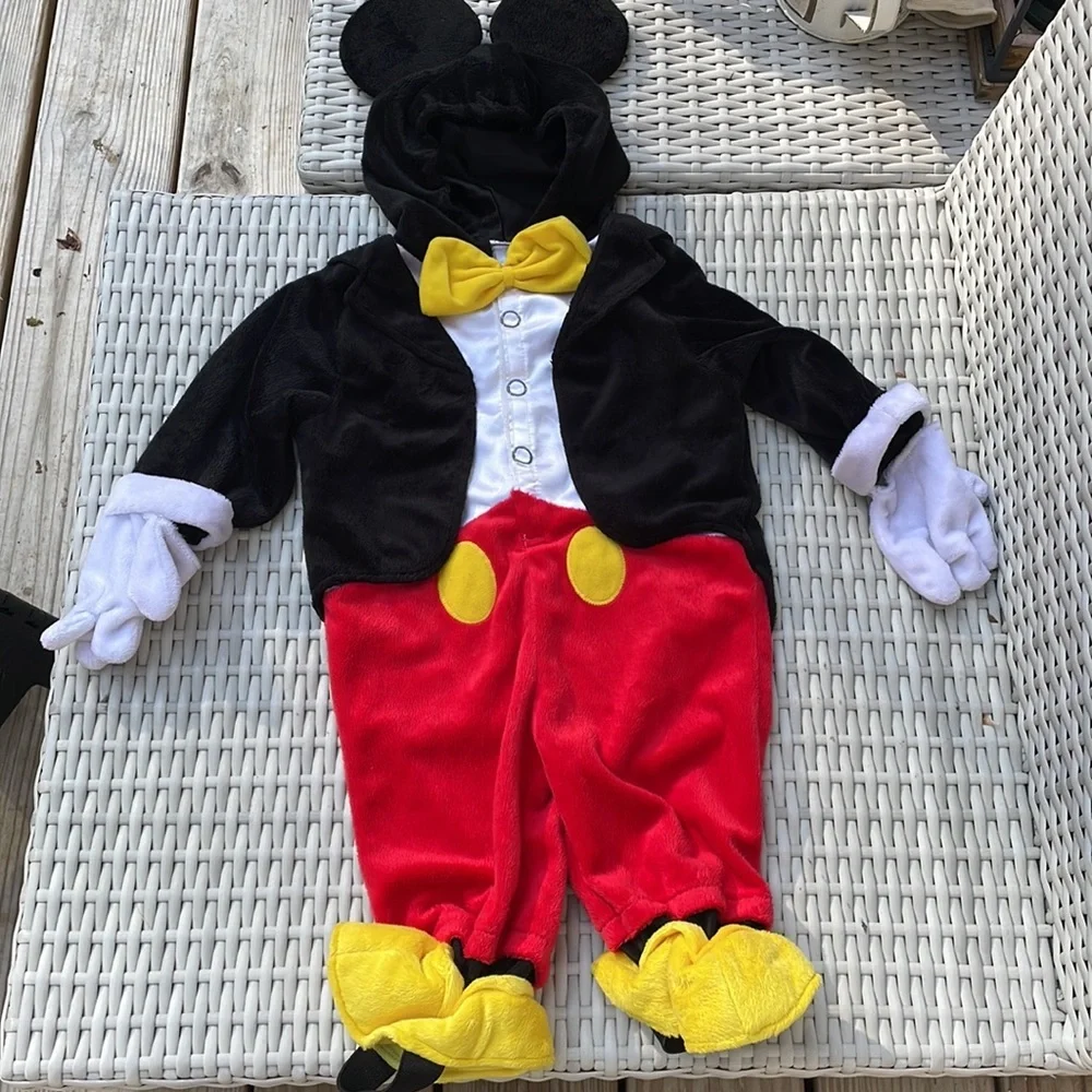 Disney Mickey Mouse 1pc Tux Costume Size 6-9 Months and 12 months